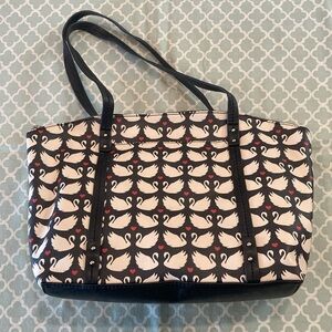 Relic Swan Heart Tote Bag